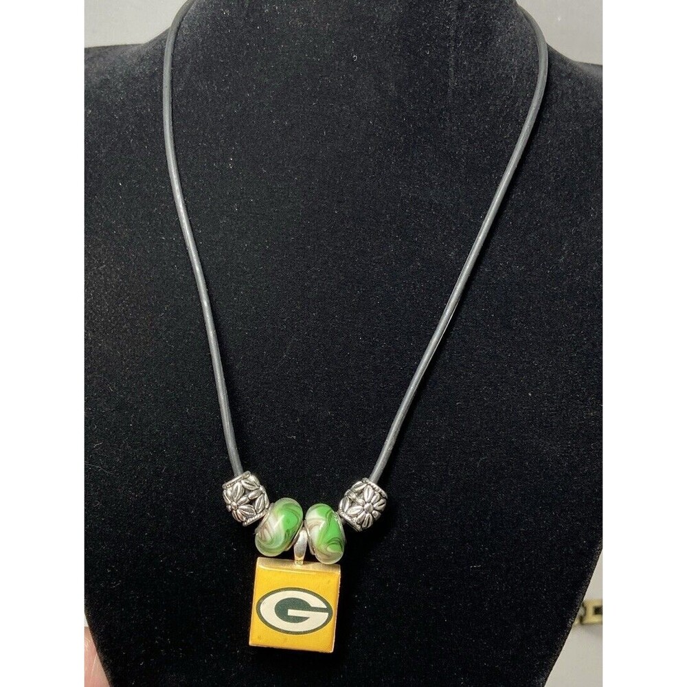 Green Bay Packers Wincraft Life Tiles Necklace With Beads